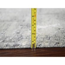 Load image into Gallery viewer, 8&#39;1&quot;x7&#39;9&quot; Nevada Gray, Abstract With Mosaic Design, Wool And Silk, Hand Knotted, Vegetable Dyes, Persian Knot, Dense Weave, Square Oriental Rug FWR507534