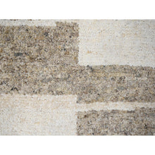 Load image into Gallery viewer, 8&#39;x8&#39; Soft Colors, Soft Pile, Thick Chunky Texture, Pure Wool, Tone On Tone, Natural Abrash, Sustainable, Hand Knotted, Round Oriental Rug FWR507738