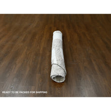 Load image into Gallery viewer, 8&#39;x8&#39; Soft Colors, Soft Pile, Thick Chunky Texture, Pure Wool, Tone on Tone, Natural Abrash, Sustainable, Hand Knotted, Round Oriental Rug FWR507738