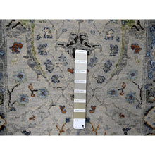 Load image into Gallery viewer, 2&#39;6&quot;x19&#39;9&quot; Seraph With Whale Gray, Oushak With Floral Motifs, Denser Weave, 100% Wool Xl Runner Hand Knotted Oriental Rug FWR508752