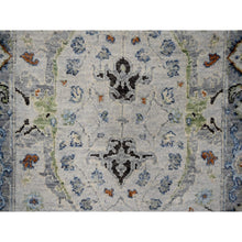 Load image into Gallery viewer, 2&#39;6&quot;x19&#39;9&quot; Seraph With Whale Gray, Oushak with Floral Motifs, Denser Weave, 100% Wool XL Runner Hand Knotted Oriental Rug FWR508752