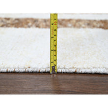 Load image into Gallery viewer, 9&#39;x11&#39;8&quot; Bole Brown, Plush Pile Minimalist Modern Stripe Design, Soft Wool Hand Knotted, Natural Dyes Oriental Rug FWR508938