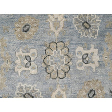 Load image into Gallery viewer, 9&#39;10&quot;x13&#39;10&quot; Dockside Blue And Soft Chamois White, Oushak Supple Collection Design, Hand Knotted, 100% Wool, Soft And Plush Pile, Oriental Rug FWR509274