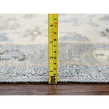 Load image into Gallery viewer, 9&#39;10&quot;x13&#39;10&quot; Dockside Blue And Soft Chamois White, Oushak Supple Collection Design, Hand Knotted, 100% Wool, Soft And Plush Pile, Oriental Rug FWR509274