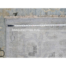Load image into Gallery viewer, 9&#39;10&quot;x13&#39;10&quot; Dockside Blue And Soft Chamois White, Oushak Supple Collection Design, Hand Knotted, 100% Wool, Soft And Plush Pile, Oriental Rug FWR509274