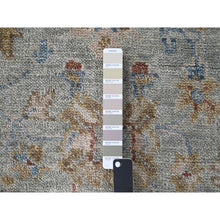 Load image into Gallery viewer, 6&#39;1&quot;x9&#39; Wythe Blue With Grant Beige, Extra Soft Wool Hand Knotted, Oushak Design Supple Collection, Thick And Plush, Oriental Rug FWR509310