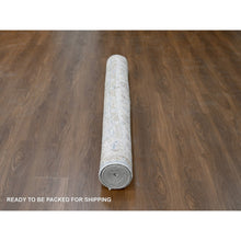 Load image into Gallery viewer, 6&#39;1&quot;x9&#39; Wythe Blue With Grant Beige, Extra Soft Wool Hand Knotted, Oushak Design Supple Collection, Thick And Plush, Oriental Rug FWR509310