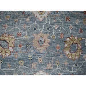 8'9"x12' Nimbus Gray, Oushak Design, Supple Collection Thick And Plush, Natural Wool Hand Knotted, Tone On Tone, Oriental Rug FWR509328