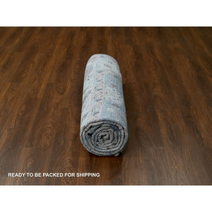 8'9"x12' Nimbus Gray, Oushak Design, Supple Collection Thick And Plush, Natural Wool Hand Knotted, Tone On Tone, Oriental Rug FWR509328