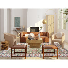 Load image into Gallery viewer, 9&#39;x12&#39; Eton Green With Decorators White, Vegetable Dyes, Plush and Lush, Green Heriz All Over Design, Pure Wool, Hand Knotted, Oriental Rug FWR509520