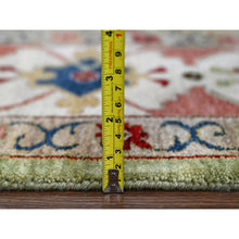 Load image into Gallery viewer, 9&#39;x12&#39; Eton Green With Decorators White, Vegetable Dyes, Plush and Lush, Green Heriz All Over Design, Pure Wool, Hand Knotted, Oriental Rug FWR509520