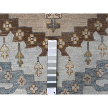 Load image into Gallery viewer, 14&#39;x17&#39;10&quot; Boothbay Gray, Natural Dyes, Denser Weave, Organic Wool, Hand Knotted Persian Village Inspired Geometric Elements Design, Oriental Oversized Rug FWR509544