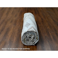 Load image into Gallery viewer, 14&#39;x17&#39;10&quot; Boothbay Gray, Natural Dyes, Denser Weave, Organic Wool, Hand Knotted Persian Village Inspired Geometric Elements Design, Oriental Oversized Rug FWR509544