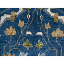 Load image into Gallery viewer, 2&#39;x3&#39; Eclipse Blue, Sample Fragment Of Sultanabad, Hand Knotted, 100% Wool All Over Design, Mat Oriental Rug FWR509730