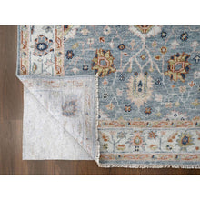 Load image into Gallery viewer, 6&#39;x9&#39; Debonair Gray With Silky White, Hand Knotted Oushak Design, Organic Wool, Thick And Plush, Supple Collection, Oriental Rug FWR509790