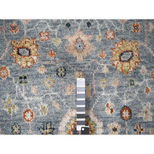 Load image into Gallery viewer, 6&#39;x9&#39; Debonair Gray With Silky White, Hand Knotted Oushak Design, Organic Wool, Thick And Plush, Supple Collection, Oriental Rug FWR509790