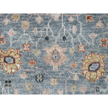 Load image into Gallery viewer, 6&#39;x9&#39; Debonair Gray With Silky White, Hand Knotted Oushak Design, Organic Wool, Thick And Plush, Supple Collection, Oriental Rug FWR509790