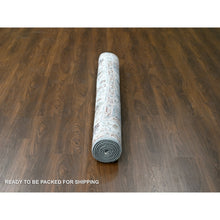 Load image into Gallery viewer, 6&#39;x9&#39; Debonair Gray With Silky White, Hand Knotted Oushak Design, Organic Wool, Thick And Plush, Supple Collection, Oriental Rug FWR509790