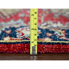 Load image into Gallery viewer, 2&#39;x3&#39; Picante Red And Pitch Black, Karajeh Design With Geometric Medallions, Organic Wool Hand Knotted, Natural Dyes, Mat Oriental Rug FWR509880