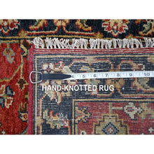 Load image into Gallery viewer, 2&#39;x3&#39; Picante Red And Pitch Black, Karajeh Design With Geometric Medallions, Organic Wool Hand Knotted, Natural Dyes, Mat Oriental Rug FWR509880