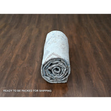 Load image into Gallery viewer, 10&#39;x14&#39; Lazy Gray, Densely Woven, Hand Knotted All Wool, Persian Village Inspired Geometric Design, Natural Dyes, Oriental Rug FWR509922