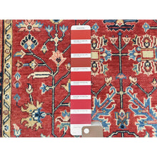 Load image into Gallery viewer, 3&#39;10&quot;x6&#39; Fire Brick, Afghan Peshawar With Serapi Heriz Design, Natural Dyes, Organic Wool, Hand Knotted, Oriental Rug FWR510048