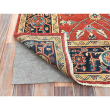 Load image into Gallery viewer, 6&#39;1&quot;x9&#39;1&quot; Imperial Red, Afghan Peshawar With All Over Heriz Design, Natural Dyes, Dense Weave, Pure Wool, Hand Knotted, Oriental Rug FWR510132