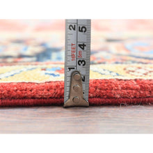 Load image into Gallery viewer, 6&#39;1&quot;x9&#39;1&quot; Imperial Red, Afghan Peshawar With All Over Heriz Design, Natural Dyes, Dense Weave, Pure Wool, Hand Knotted, Oriental Rug FWR510132