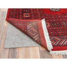 Load image into Gallery viewer, 10&#39;1&quot;x14&#39;7&quot; Hibiscus Red, Princess Bokara With All Over Medallions, Natural Dyes, Extra Soft Wool, Hand Knotted Oriental Rug FWR511212
