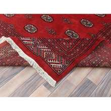 Load image into Gallery viewer, 10&#39;1&quot;x14&#39;7&quot; Hibiscus Red, Princess Bokara With All Over Medallions, Natural Dyes, Extra Soft Wool, Hand Knotted Oriental Rug FWR511212