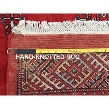Load image into Gallery viewer, 10&#39;1&quot;x14&#39;7&quot; Hibiscus Red, Princess Bokara With All Over Medallions, Natural Dyes, Extra Soft Wool, Hand Knotted Oriental Rug FWR511212