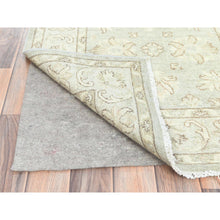 Load image into Gallery viewer, 2&#39;9&quot;x9&#39;7&quot; Ivory, Hand Knotted, Afghan Stone Washed Peshawar, Soft Wool, Runner Oriental Rug FWR511278