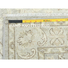 Load image into Gallery viewer, 2&#39;9&quot;x9&#39;7&quot; Ivory, Hand Knotted, Afghan Stone Washed Peshawar, Soft Wool, Runner Oriental Rug FWR511278