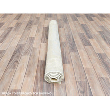 Load image into Gallery viewer, 4&#39;x5&#39;10&quot; White Dove, Organic Wool, Hand Knotted, Afghan Stone Washed Peshawar, Oriental Rug FWR511296