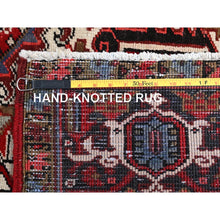 Load image into Gallery viewer, 7&#39;9&quot;x10&#39;10&quot; Cordovan Red, Persian Moud With Geometric Design, Natural Dyes, 100% Wool, Multiple Mahi Fish Design, Geometric Medallions, Hand Knotted, Oriental Rug FWR484668