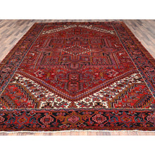 Load image into Gallery viewer, 10&#39;x12&#39;8&#39; Barn Red, Semi Antique Bohemian Persian Heriz, Good Condition, Rustic Look, Pure Wool, Hand Knotted, Sides And Ends Professionally Secured, Cleaned, Oriental Rug FWR512082