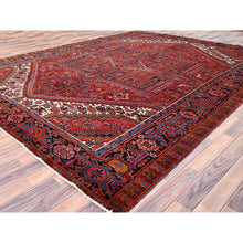 Load image into Gallery viewer, 10&#39;x12&#39;8&#39; Barn Red, Semi Antique Bohemian Persian Heriz, Good Condition, Rustic Look, Pure Wool, Hand Knotted, Sides And Ends Professionally Secured, Cleaned, Oriental Rug FWR512082