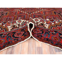 Load image into Gallery viewer, 10&#39;x12&#39;8&#39; Barn Red, Semi Antique Bohemian Persian Heriz, Good Condition, Rustic Look, Pure Wool, Hand Knotted, Sides And Ends Professionally Secured, Cleaned, Oriental Rug FWR512082