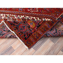 Load image into Gallery viewer, 10&#39;x12&#39;8&#39; Barn Red, Semi Antique Bohemian Persian Heriz, Good Condition, Rustic Look, Pure Wool, Hand Knotted, Sides And Ends Professionally Secured, Cleaned, Oriental Rug FWR512082