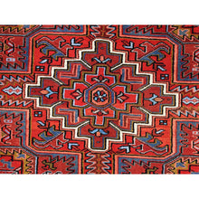 Load image into Gallery viewer, 10&#39;x12&#39;8&#39; Barn Red, Semi Antique Bohemian Persian Heriz, Good Condition, Rustic Look, Pure Wool, Hand Knotted, Sides And Ends Professionally Secured, Cleaned, Oriental Rug FWR512082