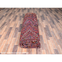 Load image into Gallery viewer, 10&#39;x12&#39;8&#39; Barn Red, Semi Antique Bohemian Persian Heriz, Good Condition, Rustic Look, Pure Wool, Hand Knotted, Sides And Ends Professionally Secured, Cleaned, Oriental Rug FWR512082