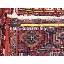 Load image into Gallery viewer, 10&#39;1&quot;x12&#39;9&quot; Desire Red, Hand Knotted, Semi Antique Bohemian Persian Heriz, Good Condition, Distressed Look, Pure Wool, Sides And Ends Professionally Secured, Cleaned, Oriental Rug FWR512292