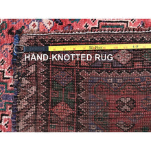 Load image into Gallery viewer, 5&#39;4&quot;x7&#39;6&quot; Hunter Green, Colorful Fusion Kazak with Caucasian Design, Pure Wool, Hand Knotted, Oriental Rug FWR125856