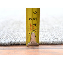 Load image into Gallery viewer, 6&#39;6&quot;x9&#39;6&quot; Laid Gray, Vintage Persian Tabriz, Distressed Look, Sheared Low, Worn Wool, Hand Knotted, Oriental Rug FWR512412