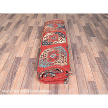Load image into Gallery viewer, 8&#39;2&quot;x9&#39;10&quot; Ajax Red, Hand Knotted, Densely Woven, Afghan Special Kazak With Ersari Elephant Feet Design, Pure Wool, Natural Dyes, Oriental Rug FWR512496