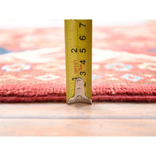 Load image into Gallery viewer, 8&#39;2&quot;x9&#39;10&quot; Ajax Red, Hand Knotted, Densely Woven, Afghan Special Kazak With Ersari Elephant Feet Design, Pure Wool, Natural Dyes, Oriental Rug FWR512496