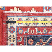 Load image into Gallery viewer, 9&#39;9&quot;x13&#39; Crimson Red, Afghan Peshawar With Serapi Heriz Design, Hand Knotted, Pure Wool, Natural Dyes, Dense Weave, Oriental Rug FWR512640