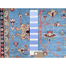 Load image into Gallery viewer, 9&#39;x11&#39;6&quot; Sky Blue, Vegetable Dyes, Extra Soft Wool, Afghan Peshawar With Serapi Heriz Design, Dense Weave, Hand Knotted, Oriental Rug FWR512682