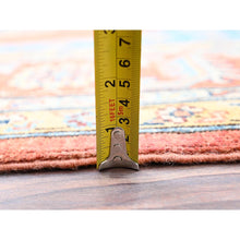 Load image into Gallery viewer, 8&#39;x9&#39;10&quot; Tangerine Orange, Soft Wool, Vegetable Dyes, Dense Weave, Afghan Peshawar With Serapi Heriz Design, Hand Knotted, Oriental Rug FWR512766