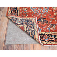 Load image into Gallery viewer, 3&#39;x5&#39; Chili Red, Hand Knotted, Afghan Peshawar with Serapi Heriz Design, Dense Weave, Natural Dyes, Extra Soft Wool, Oriental Rug FWR513072